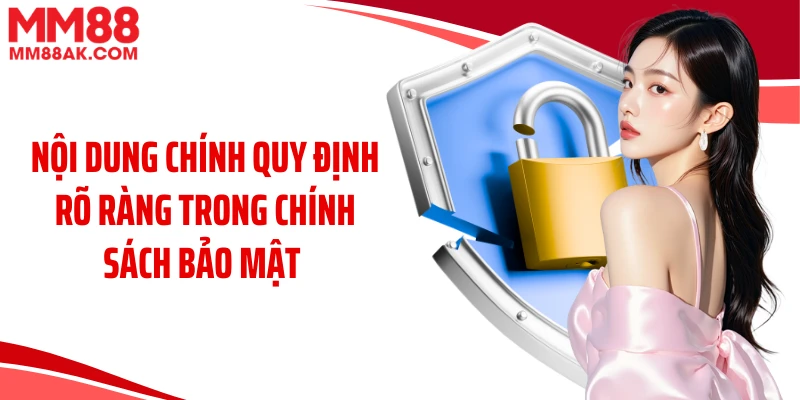 Nội dung chính quy định rõ ràng trong chính sách bảo mật